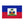 Haiti National Blue & Red Outdoor Flag with White Insert Coat of Arms (1987)