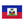 Haiti National Blue & Red Outdoor Flag with White Insert Coat of Arms (1987)